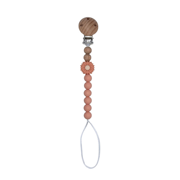 Attache tétine fleur