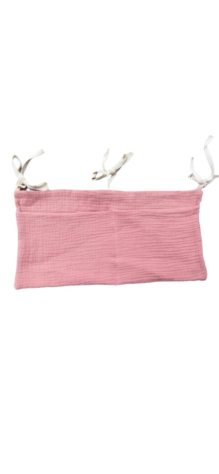 Rangement suspendu lit bébé en gaze personnalisable – Image 3