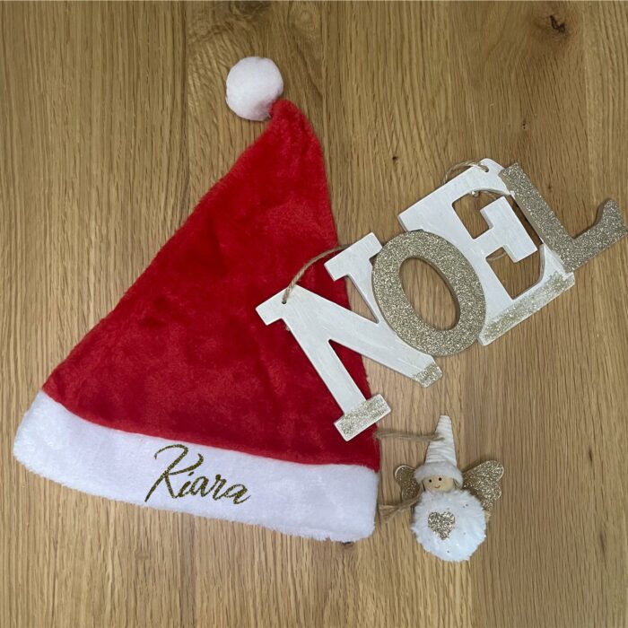 Bonnet de noël personnalisable