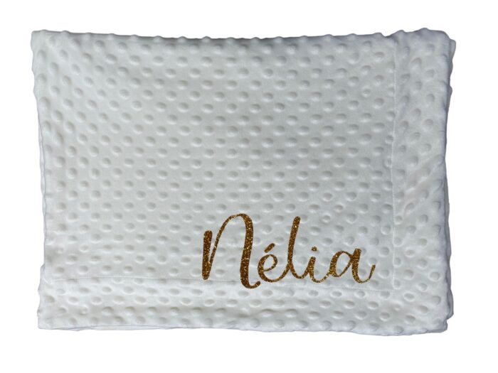 Coffret personnalisable couverture polaire légère, doudou lapin et attache tétine – Image 7