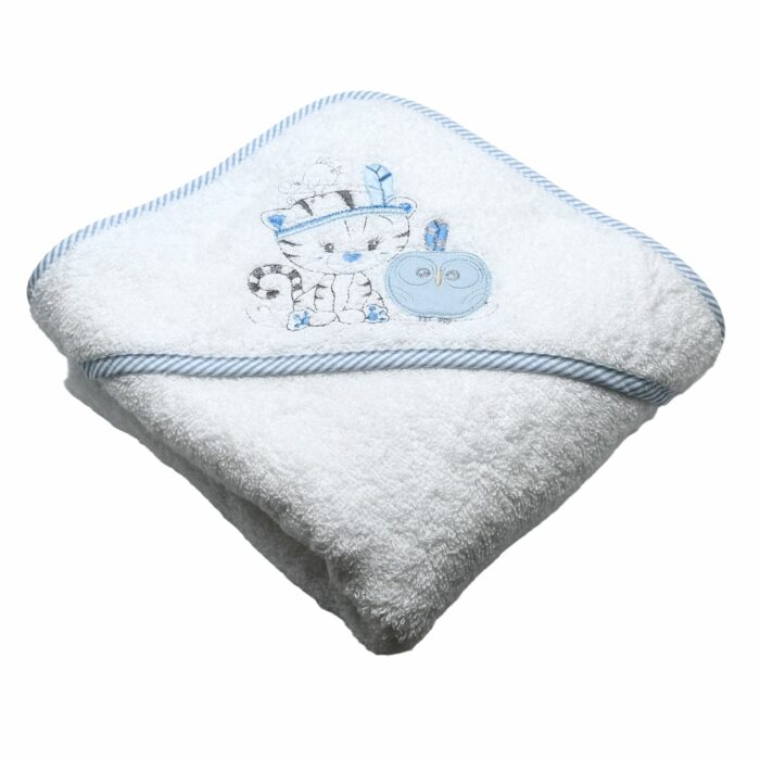Cape de bain 100x100 bleu – Image 3