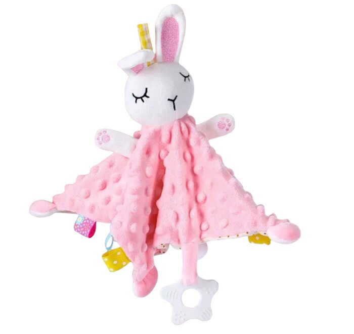 Doudou lapin rose personnalisable – Image 3