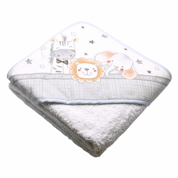 Coffret cadeau cape de bain et doudou hérisson personnalisable – Image 5