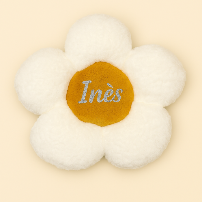 Coussin en forme de fleur personnalisable