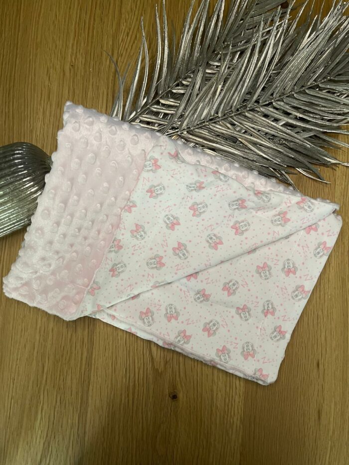 Couverture à bulles Minnie rose personnalisable – Image 2