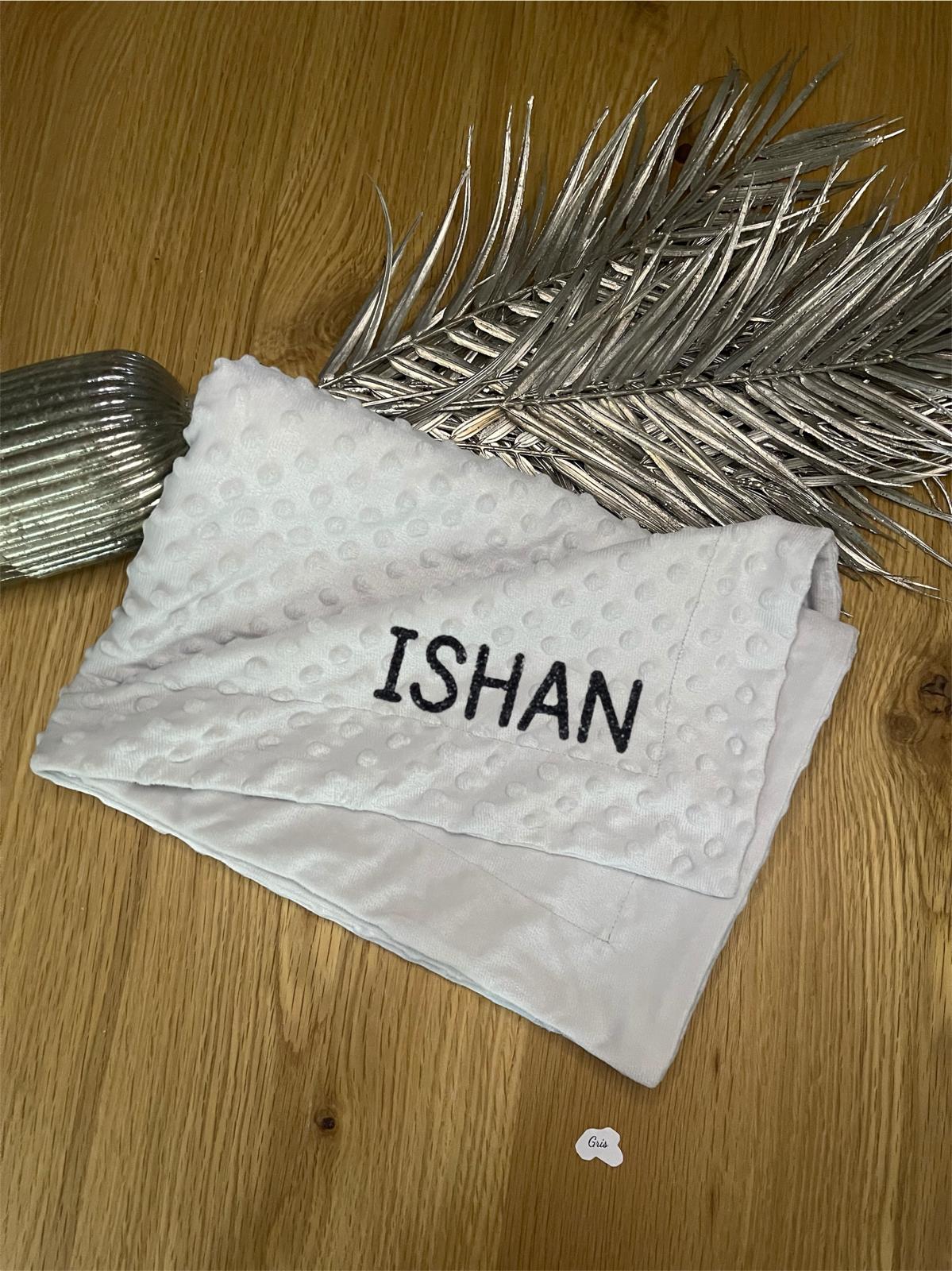 Couverture gris personnalisable