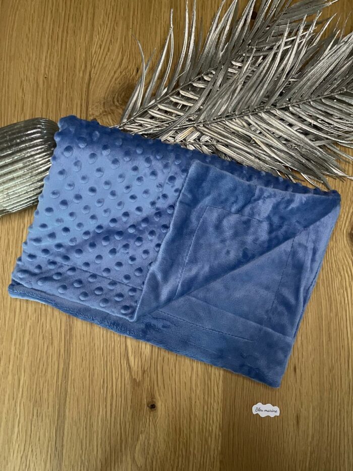 Couverture bleu marine personnalisable – Image 3