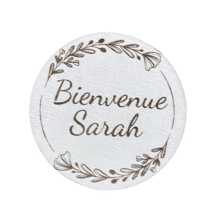 Disque en bois personnalisable