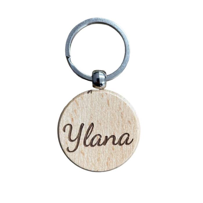 Porte-clés en bois personnalisable