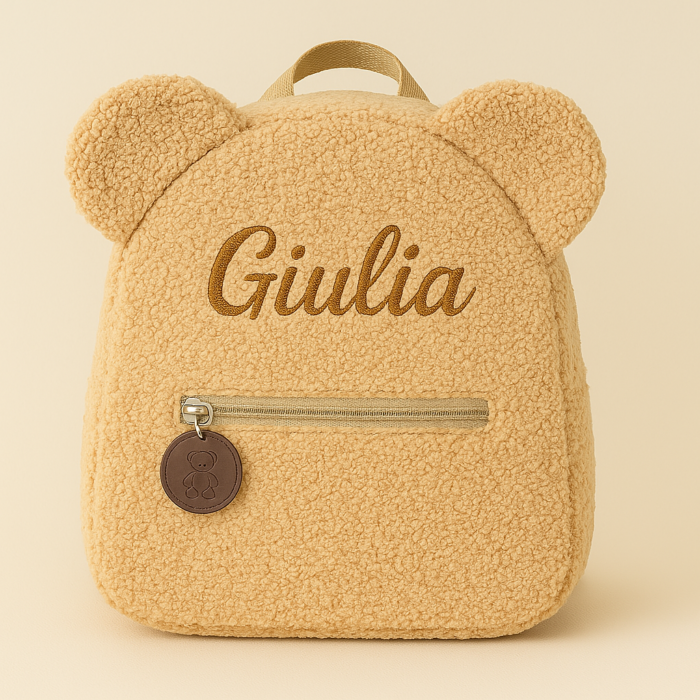 Sac à dos beige personnalisable