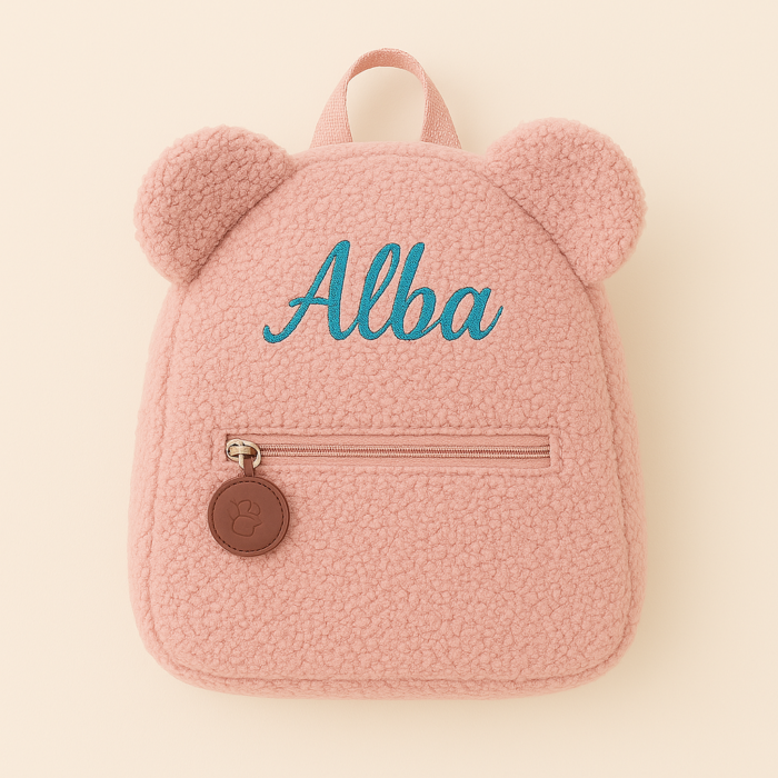 Sac à dos rose personnalisable